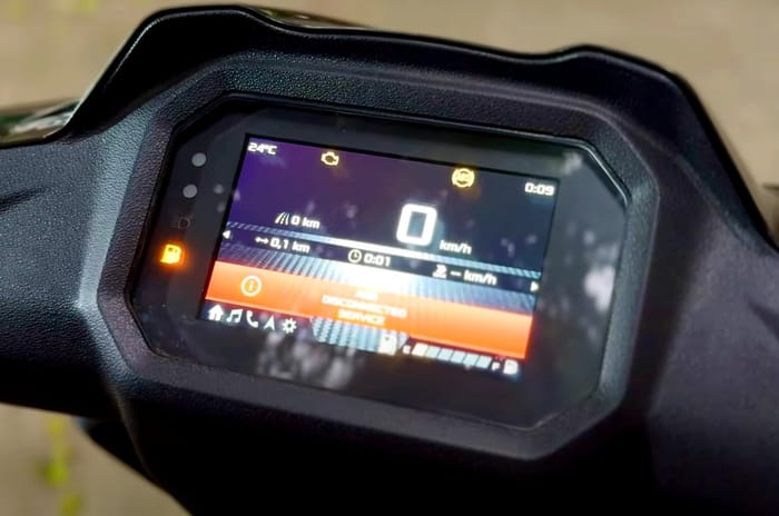 Aprilia SR 175 display